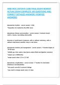 WEB WOC OSTOMY CARE FINAL EXAM NEWEST ACTUAL EXAM COMPLETE 100 QUESTIONS AND CORRECT DETAILED ANSWERS &lpar;VERIFIED ANSWERS&rpar;