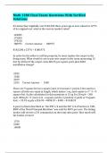 Math 1280 Final Exam&colon; Questions With Verified Solutions