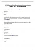LVMH Course Quiz- Questions and Answers&vert; Latest  Update 100&percnt; Verified Graded A&plus; 