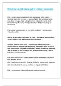 Ostomy latest exam with correct answers