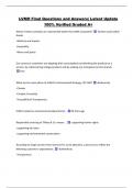 LVMH Final Questions and Answers&vert; Latest Update  100&percnt; Verified Graded A&plus; 