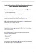 inside LVMH certificate 2025 Exam&vert; Questions and Answers&vert;  Latest Update 100&percnt; Verified Graded A&plus; 