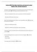 Inside LVMH Final Quiz- Questions and Answers&vert; Latest  Update 100&percnt; Verified Graded A&plus; 