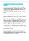 Math 1280 Final Exam - Questions With Expert Solutions