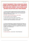 PARAMEDIC FISDAP FINAL EXAM AND PRACTICE EXAM ALL 800 ACTUAL TEST QUESTIONS AND CORRECT ANSWERS 2025