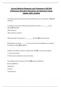 Current Medical Diagnosis and Treatment p 245-268  &lpar;Pulmonary disorders&rpar; Questions and Answers&vert; Latest  Update 100&percnt; Verified 