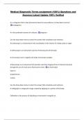 Medical Diagnostic Terms assignment &lpar;100&percnt;&rpar; Questions and  Answers&vert; Latest Update 100&percnt; Verified 