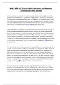 Mod 3 MSN 621 Practice Quiz- Questions and Answers&vert;  Latest Update 100&percnt; Verified