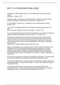 ENT 2113- RON BOLEN FINAL EXAM