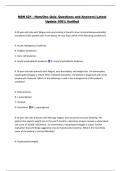 MSN 621 - Hem&sol;Onc Quiz- Questions and Answers&vert; Latest  Update 100&percnt; Verified 