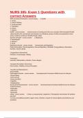 NURS 305- Exam 1 Questions with correct Answers