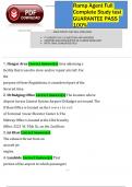 Ramp Agent Full  Complete Study test  GUARANTEE PASS  100&percnt;