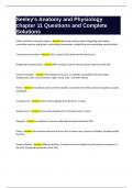 Seeley-s Anatomy and Physiology chapter 11 Questions and Complete Solutions