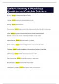 Seeley-s Anatomy & Physiology Questions and Complete Solutions