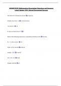 ASVAB PICAT &lpar;Mathematical Knowledge&rpar; Questions and Answers&vert;  Latest Update 100&percnt; Solved&vert; Guaranteed Success 