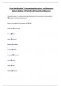 Picat Verification Test practice Questions and Answers&vert;  Latest Update 100&percnt; Solved&vert; Guaranteed Success 