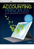 Solution Manual for Accounting Principles Volume 1 & Volume 2&comma; 9th Canadian Edition Jerry J&period; Weygandt&comma; Verified All Chapters 1 - 20&comma; Complete Newest Version &vert;GRADED A&plus;&vert;&vert;ISBN&colon;9781119786658