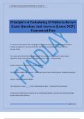 Principle's of Embalming II Midterm Review Exam Questions And Answers &vert;Latest 2025 &vert; Guaranteed Pass