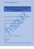 PSFA Test Study Guide &lpar;Fire Tech&rpar; Exam Questions And Answers &vert;Latest 2025 &vert; Guaranteed Pass