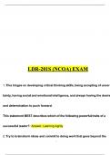 Ldr-201s &lpar;ncoa&rpar; exam &lpar;actual &rpar; questions with answers