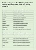 Title&colon; Exploring Language Through Cognitive Science&colon; Revision Tests on Reisberg's Overview