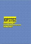 IOP3702 Assignment 1 &lpar;ANSWERS&rpar; Semester 1 2025 - DUE March 2025 with 100&percnt; Accuracy&period;