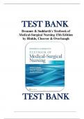 Test Bank for Brunner & Suddarth's Textbook of Medical-Surgical Nursing&comma; 15th Edition &lpar;Hinkle&comma; 2023&rpar;&vert; chapter 1-68 Latest Test Bank 100&percnt; Veri&filig;ed Answers