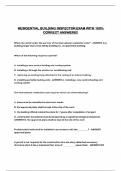 RESIDENTIAL BUILDING INSPECTOR EXAM WITH 100&percnt; CORRECT ANSWERS&excl;&excl;