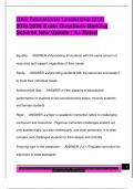 OAE Educational Leadership &lpar;015&rpar;  2024&sol;2025 Exam Questions Marking  Scheme New Update &vert; A&plus; Rated 