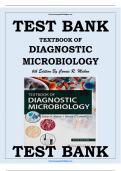 TEST BANK For Textbook Of Diagnostic Microbiology&comma; 6th Edition By Connie R&period; Mahon&comma; Verified Chapters 1 - 41&comma; Complete Newest Version