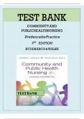 Test Bank For Community & Public Health Nursing 3rd Edition By Rosanna DeMarco&semi; Judith Healey-Walsh 9781975111694 Chapter 1-25 Complete Guide &period;