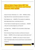 Official Alpha Kappa Alpha MIP Test  2024&sol;2025 Exam Questions and Correct  Answers &vert; New Update