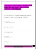 Oracle FCC Certification Prep 2024&sol;2025  Exam Questions with 100&percnt; Correct  Answers &vert; Latest Update