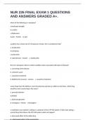 NUR 226 FINAL EXAM 1 QUESTIONS AND ANSWERS GRADED A&plus;&period;