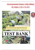 Test Bank for Environmental Science&colon; The Study of Interrelationships&comma; 16th Edition by Enger & Smith&comma; Verified Chapters 1 - 20&comma; Complete Newest Version