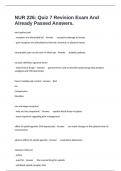 NUR 226&colon; Quiz 7 Revision Exam And Already Passed Answers&period;