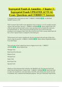 Segregated funds   Bundled Exam Questions WITH  CORRECT Answers
