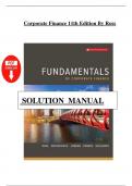 Solution Manual Corporate Finance 11th Edition Stephen Ross Chapter 1-26