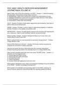 CDC 4A051 HEALTH SERVICES MANAGEMENT JOURNEYMAN VOLUME -1
