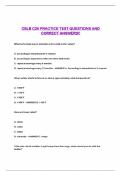 CSLB C20 PRACTICE TEST QUESTIONS AND CORRECT ANSWERS&excl;&excl;