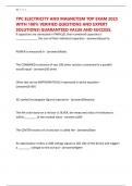TPC ELECTRICITY AND MAGNETISM TOP EXAM 2025 WITH 100&percnt; VERIFIED QUESTIONS AND EXPERT SOLUTIONS&vert; GUARANTEED VALUE AND SUCCESS&period;