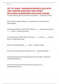 TPC 101 EXAM - READING BLUEPRINTS 2025 WITH 100&percnt; VERIFIED QUESTIONS AND EXPERT SOLUTIONS&vert; GUARANTEED VALUE AND SUCCESS&period;