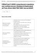 CERAD test 3 &lpar;2025&rpar; comprehensive questions and verified answers &lpar;Detailed & Elaborated&rpar; ACTUAL EXAM 2025 TEST 100&percnt; Solved 2025&excl;&excl;
