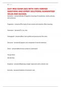 SLO1 WGU EXAM 2025 WITH 100&percnt; VERIFIED QUESTIONS AND EXPERT SOLUTIONS&vert; GUARANTEED VALUE AND SUCCESS&period;