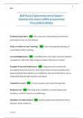 BLP EXAM 2 QUESTIONS WITH CORRECT VERIFIED SOLUTIONS 100&percnt; GUARANTEED PASS &lpar;2025&sol;2026&rpar;