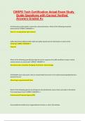 2025 CBSPD Tech Certification Actual Exam Study Guide Questions with Correct Verified Answers Graded A&plus;