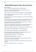 BICSI IN250 Optical Fiber Review Exam