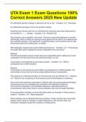 UTA Exam 1 Exam Questions 100&percnt; Correct Answers 2025 New Update