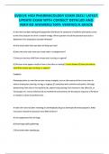 EVOLVE HESI PHARMACOLOGY EXAM 2025&sol; LATEST UPDATE EXAM WITH CORRECT DETAILED AND VERIFIED ANSWERS&sol;100&percnt; VERIFIED&sol;A GRADE