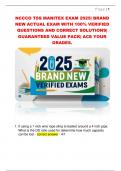 NCCCO TSS MANITEX EXAM 2025&vert; BRAND  NEW ACTUAL EXAM WITH 100&percnt; VERIFIED  QUESTIONS AND CORRECT SOLUTIONS&vert;  GUARANTEED VALUE PACK&vert; ACE YOUR  GRADES&period; 
